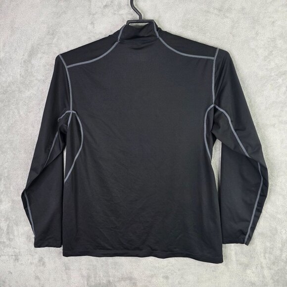 Mens Nike Golf Dri-Fit Tour Performance Black Shirt Long Sleeve Mock Neck XL - Picture 5 of 9